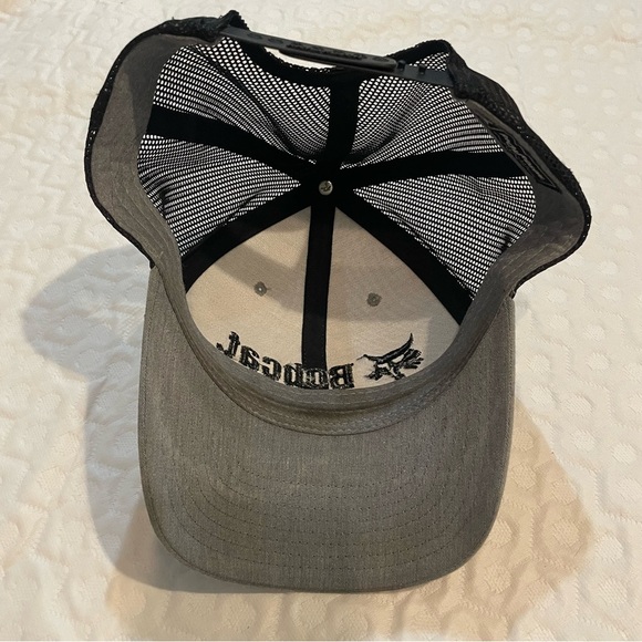 Bobcat Hat Gray and Black Adjustable Richardson Trucker Blue Collar Construction - Picture 2 of 4